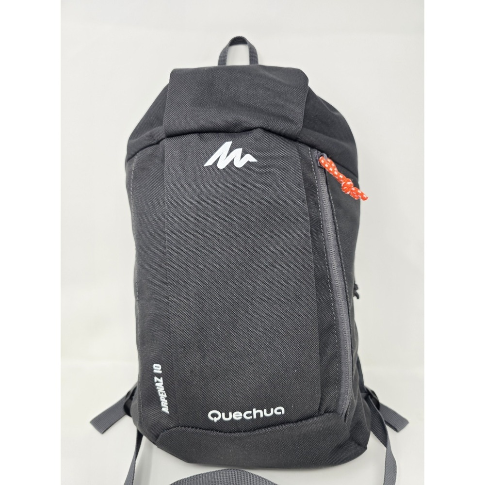 Quechua Arpenaz 10 Backpack Black Lightweight Hiking Cycling Daypack
